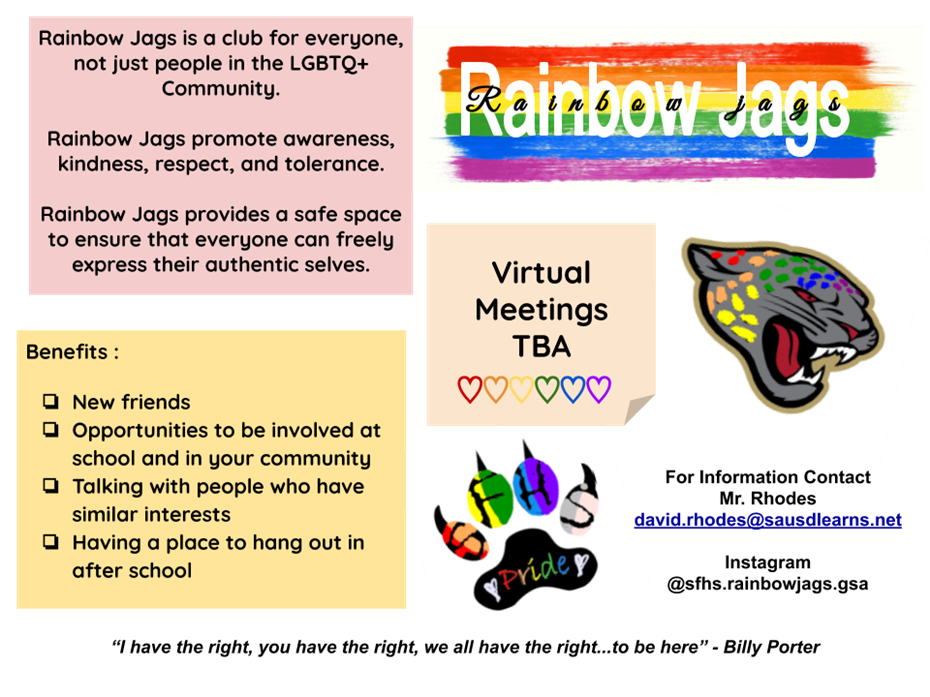 Rainbow Jags Poster Pic